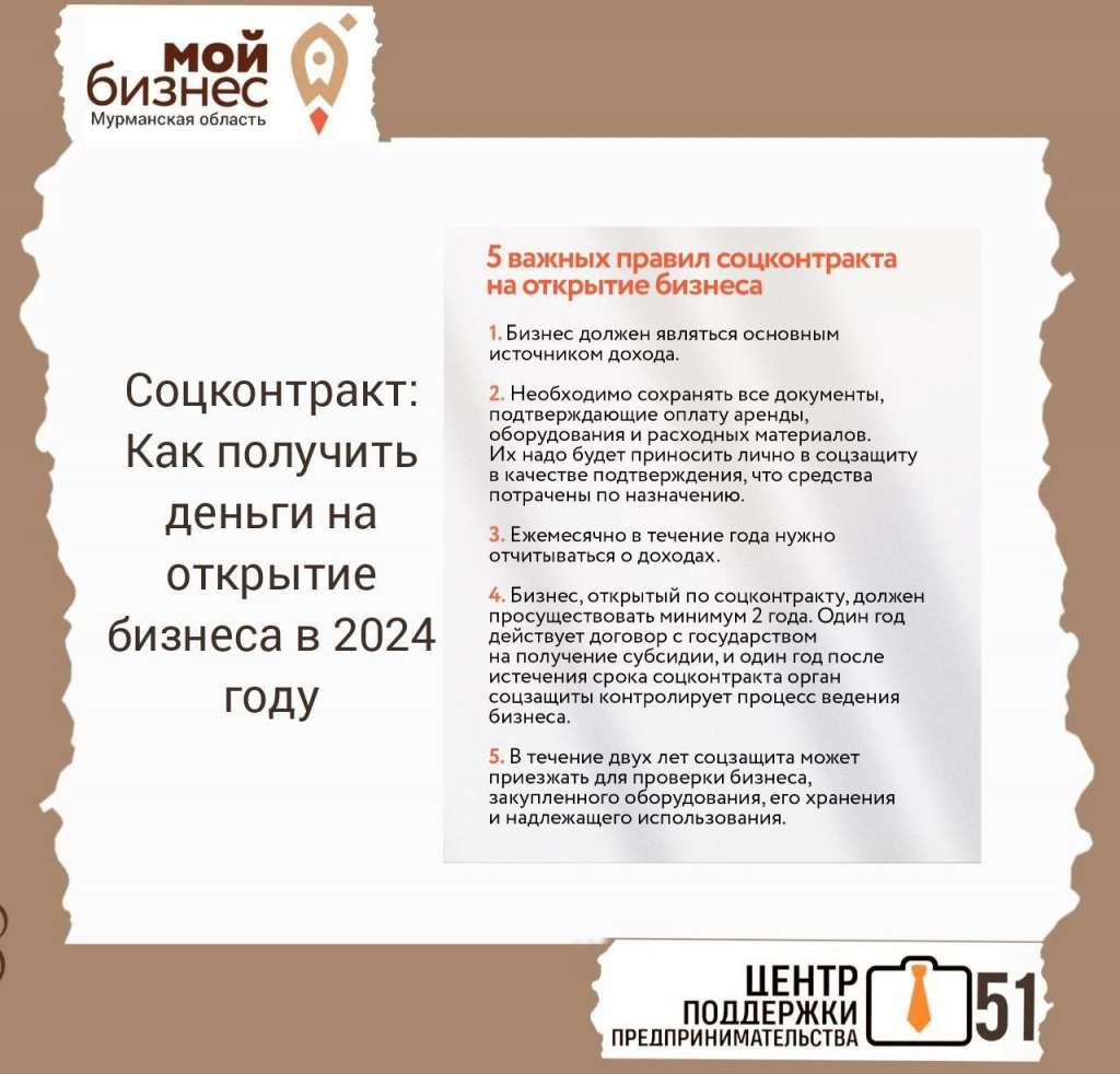 Мой бизнес 51 - Утверждены правила тестирования предпринимателей для  соцконтракта