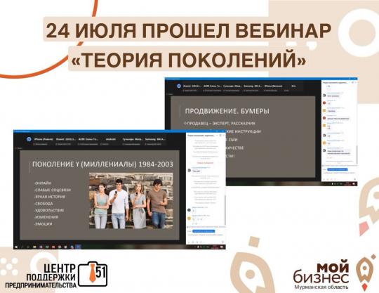 Предприниматели Мурманской области узнали о теории поколений в маркетинге и продажах